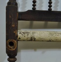 Footboard proper left leg inside view