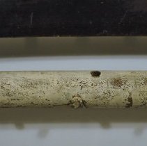 Footboard rail inside view