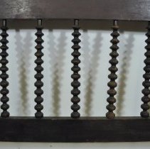 Headboard centre spindles inside view