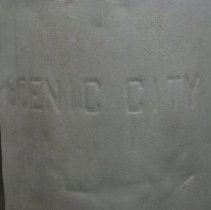 Detai of text on front