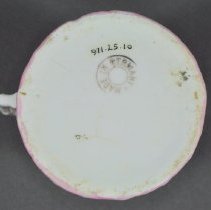 Under side view showing trademark