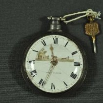 Front view of watch and case (closed)