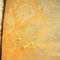 Close up on damage on cushion