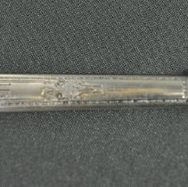 Top side view close up of design