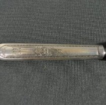 Top side view close up of design