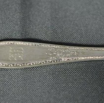 Top side view close up on design