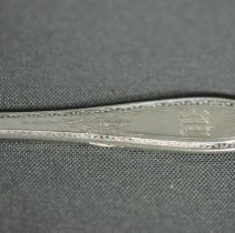 Top side view close up on design