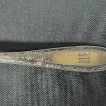 Top side view close up on design