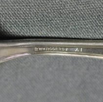 Under side view close up of trademark