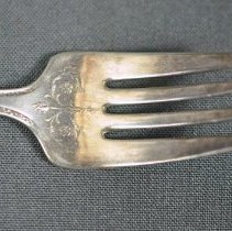 Top side view close up of design