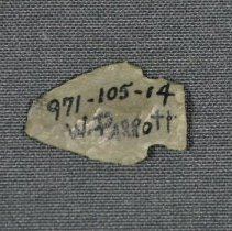 Flat side with object ID number