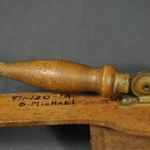 Detail of handle and object ID number