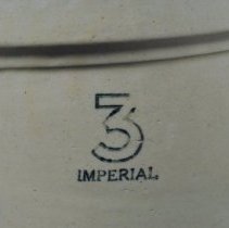 Detail of stamp at top front