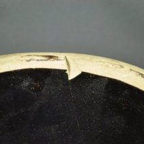 Detail of interior lip damage