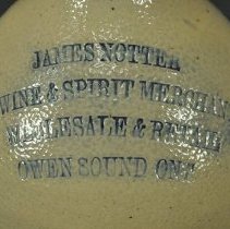 Detail of text on front