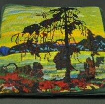 Front of the cushion.