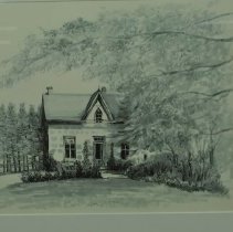 Close up of the portrait.