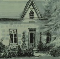 Extreme close up of the portrait.