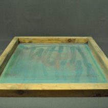 Angled view of the proper right of the print.