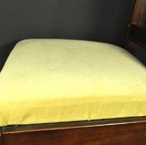 Detail of seat from proper left side