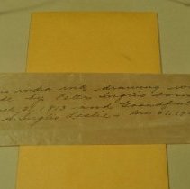 Detail of written descripton and history