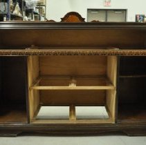 Sideboard (a), front without drawers, doors open