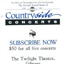 Countryside Concerts Program