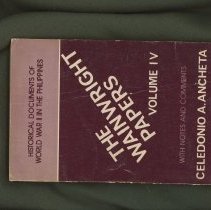 Ancheta, Celedonio - The Wainwright papers IV