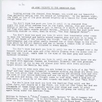 Robert Clement flag tribute