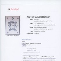 Wayne Heffner headstone