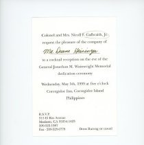 Galbraith - invitation