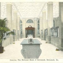 Interior, The National Bank of Savannah, Savannah, Ga.
