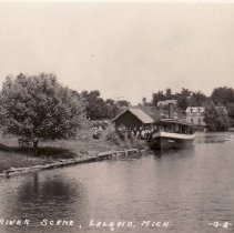 A River Scene, Leland, Michigan