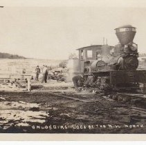 Unloading Logs from the Manitou Limited