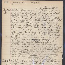 Diary of Francis E. Locy