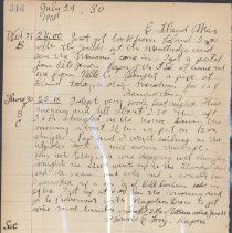 Diary of Francis E. Locy