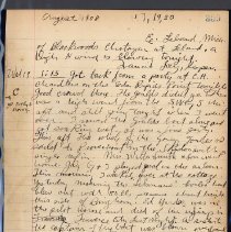 Diary of Francis E. Locy