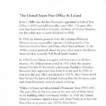 The United States Post Office at Leland