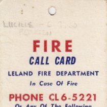 Fire Call Card