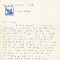 Letter from Karl Detzer