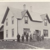 Atkinson Family by house