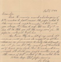Letter to the Leelanau Enterprise from William Scharmoski