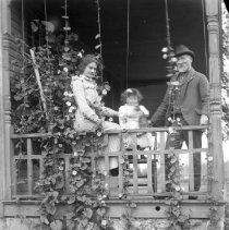 Family on porch