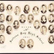 Senior Class Suttons Bay 1941