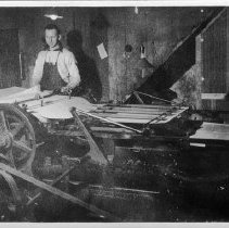 Wilfred Peters at Enterprise folding machine