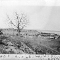 Veiw of Leland and Lake Leelaunau from Roundtop.