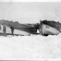 Boats Surrounded In Ice