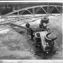 Man With Overturned Truck