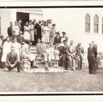 On the Steps of the Church