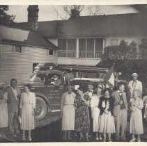 Party in front of Fire Engine